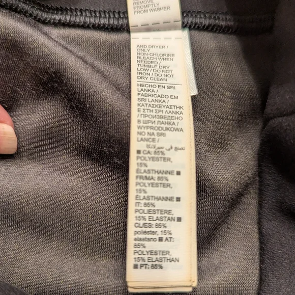 Athleta Black Elation Velvet Flare Pants Large Tall - Picture 7 of 7